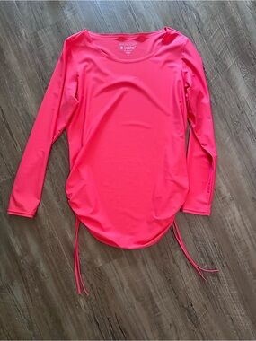 Coolibar Women’s Hot Pink Long-Sleeve Swim Coverup